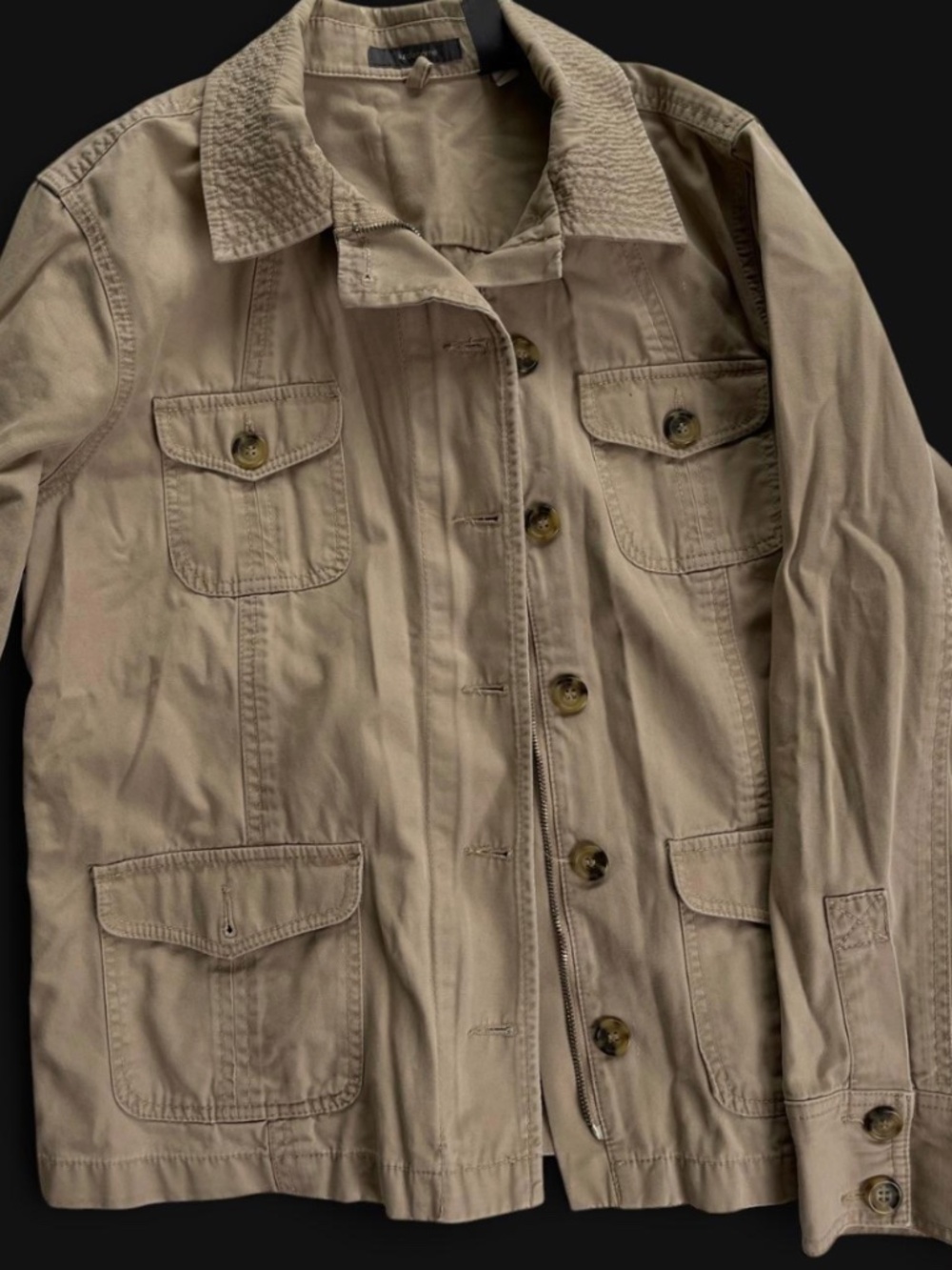 Women's Tan and Cream Jacket